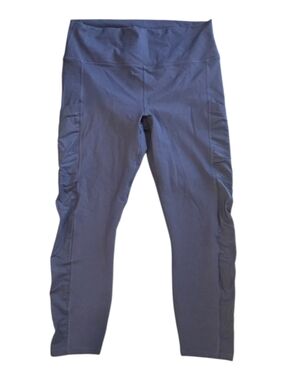 Fabketics Purple Semi Sheer Sides Cropped Leggings M